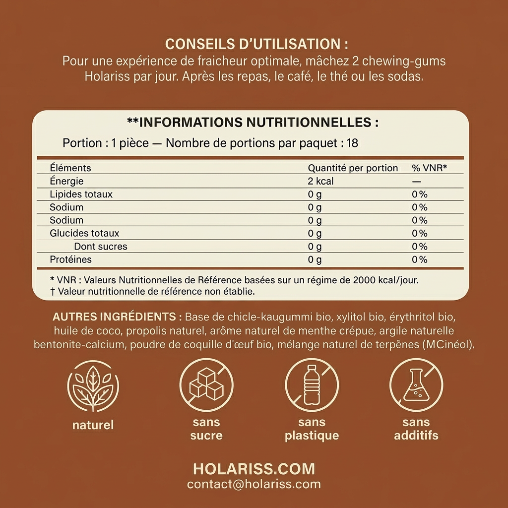 Holariss Chicle Remineralizante (Canela)