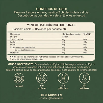 Holariss chicle remineralizante 8